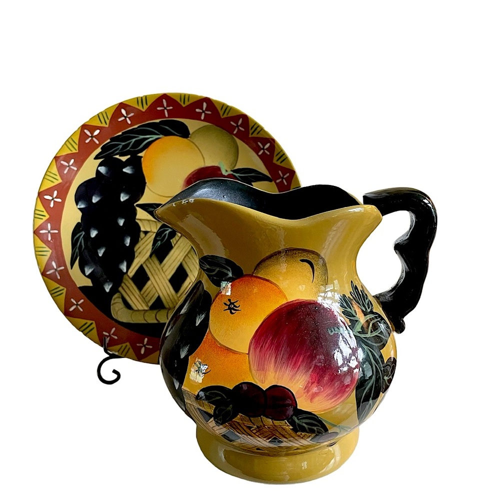 Toyo Trading Company Pitcher & Plate